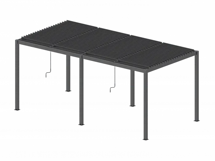 Pergola LUXE 5.8x3m antracyt z LED - MI_5905610251277