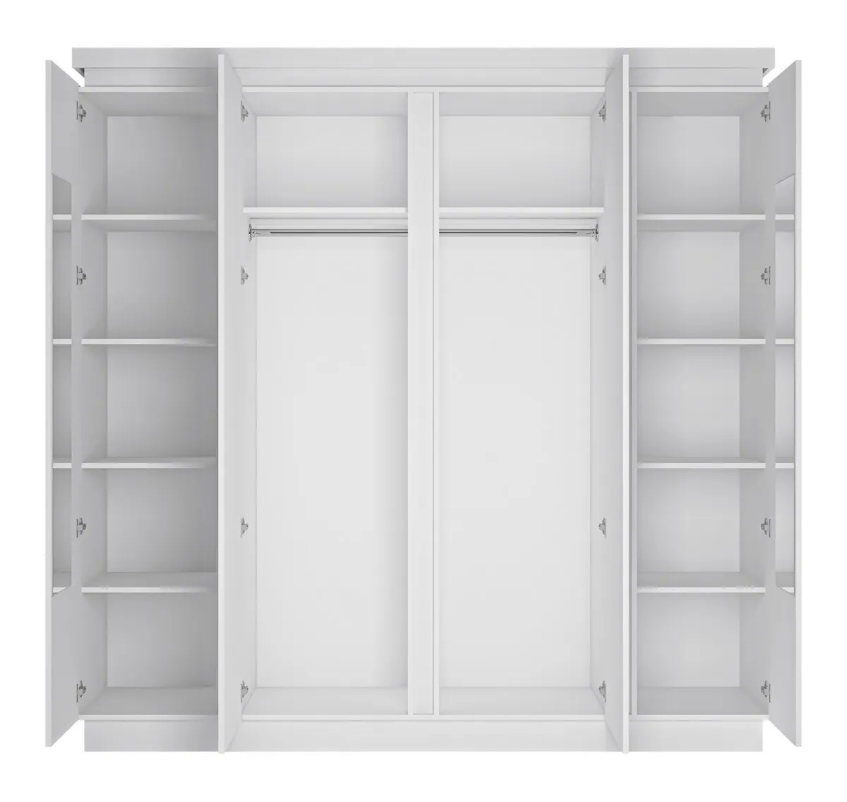 SZAFA 4-DRZWIOWA LYON BIAŁY LYOS103 BIAŁY ALPIN/BIAŁY HG - 6000000010722