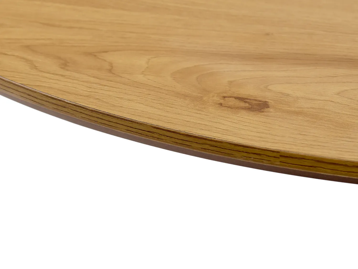 Stół CESURA okrągły Ø100 cm - naturalny, czarny - UN_53190000