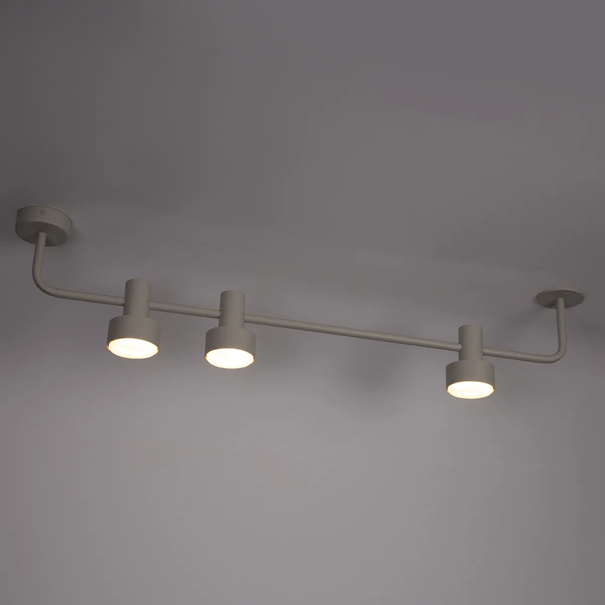 Lampa sufitowa MONA 3 szaro-beżowa - SI_40906