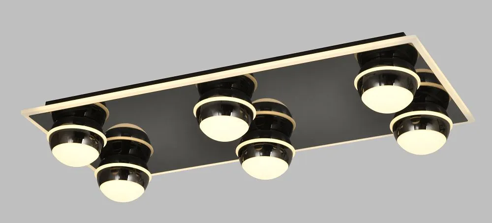 lampa sufitowa, kinkiet, oswietlenie, czarne kule, nowoczesny design