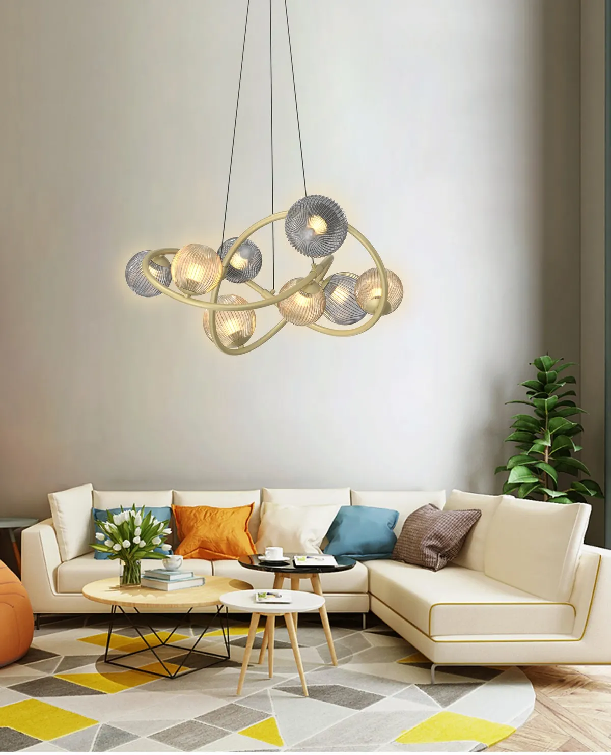 METZ - Lampa wisząca 8-pł. — zdjęcie 3
