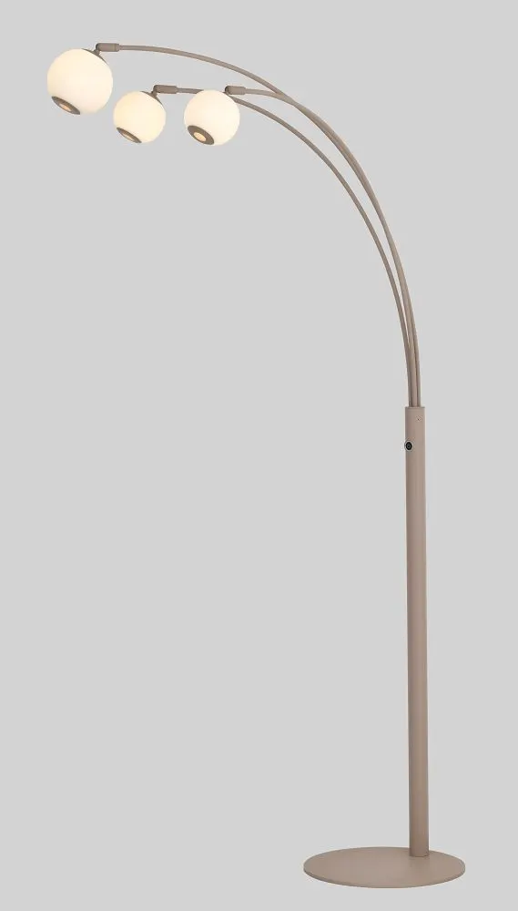 Lampa podłogowa LUBERON trójka LED kaszmirowa — zdjęcie 4