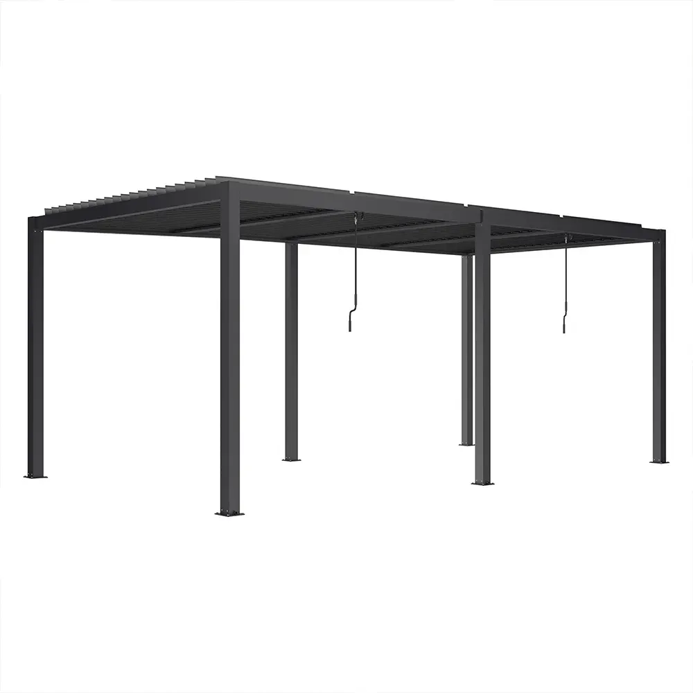 Pergola LUXE 5,8x3x2,5m z oświetleniem LED antracyt Esti&Esta