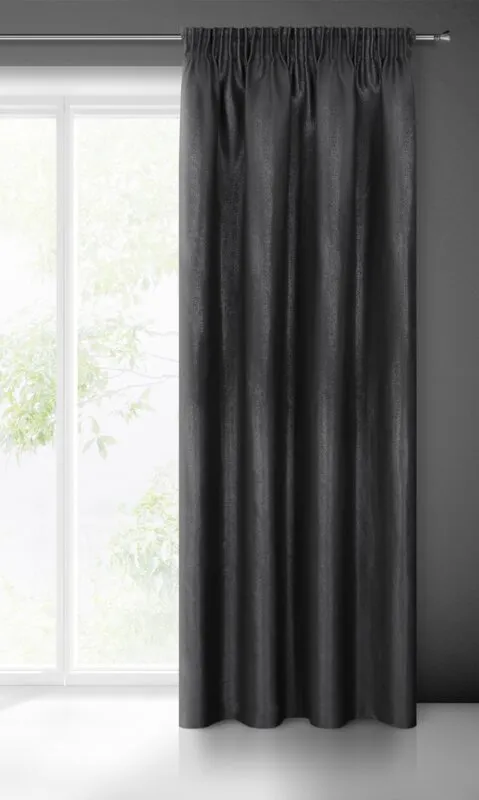 ZASŁONA GOTOWA AGGIE NA TAŚMIE 140X270 CM CZARNY - EU_354133