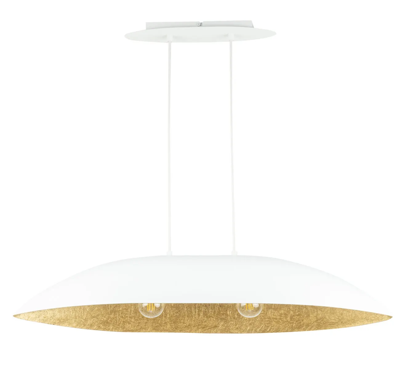 Lampa wisząca GONDOLA M biało-złota