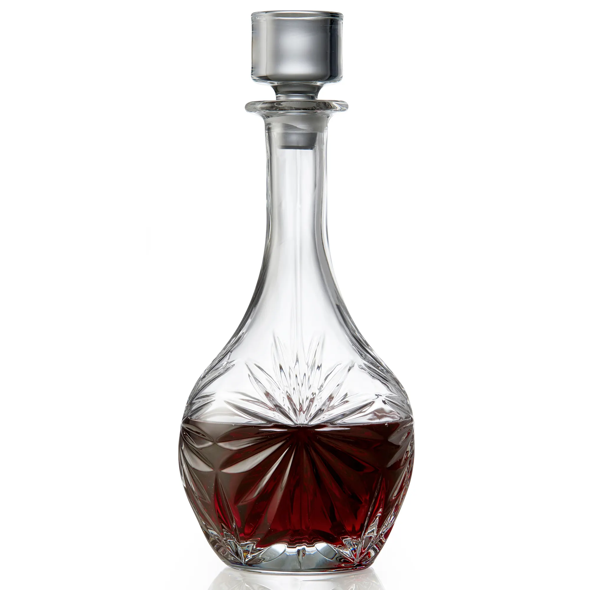 butelka, karafka, kryształ, szkło, napój