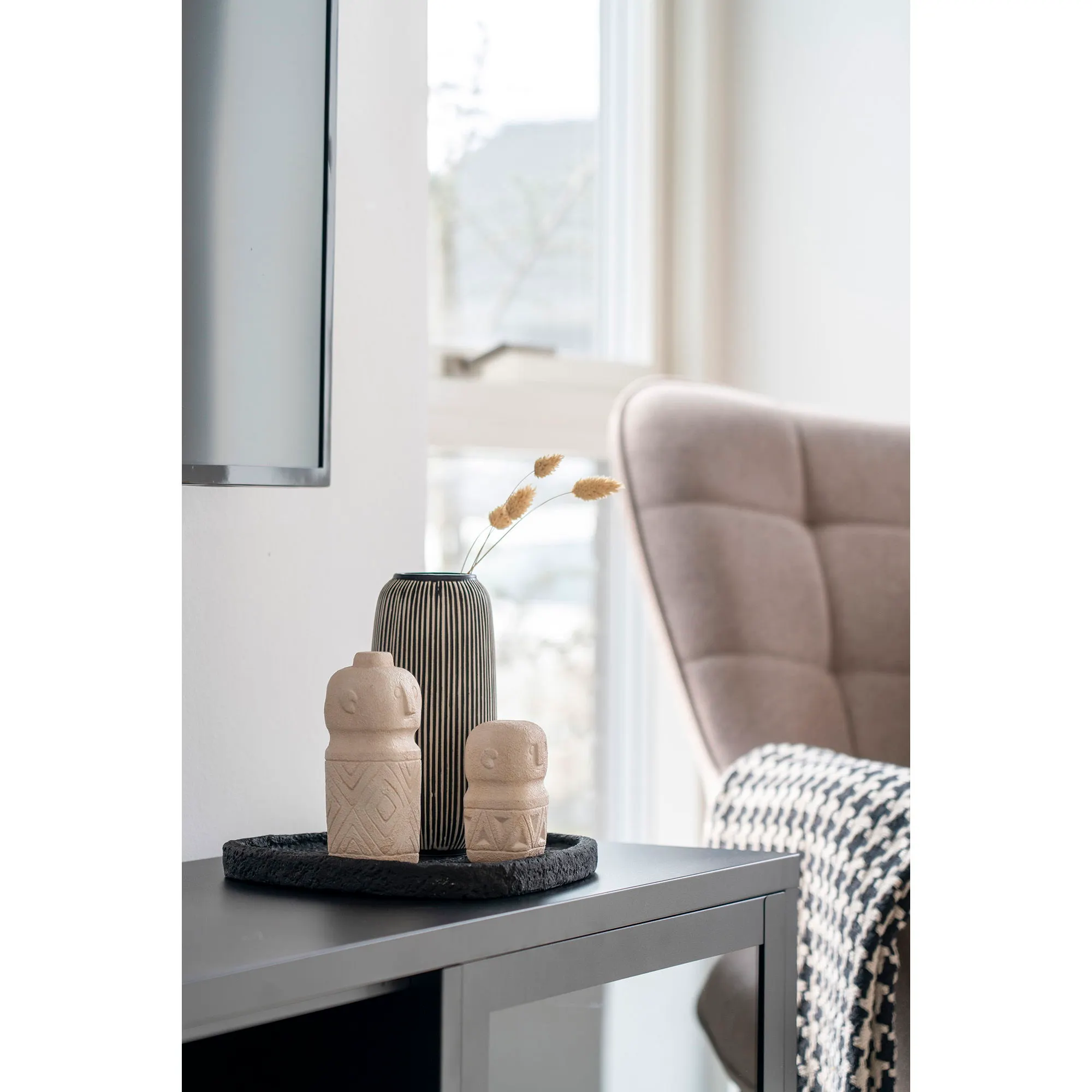 Dekoracja cementowa DECORATION 65x65x15 cm beżowy - 4441771