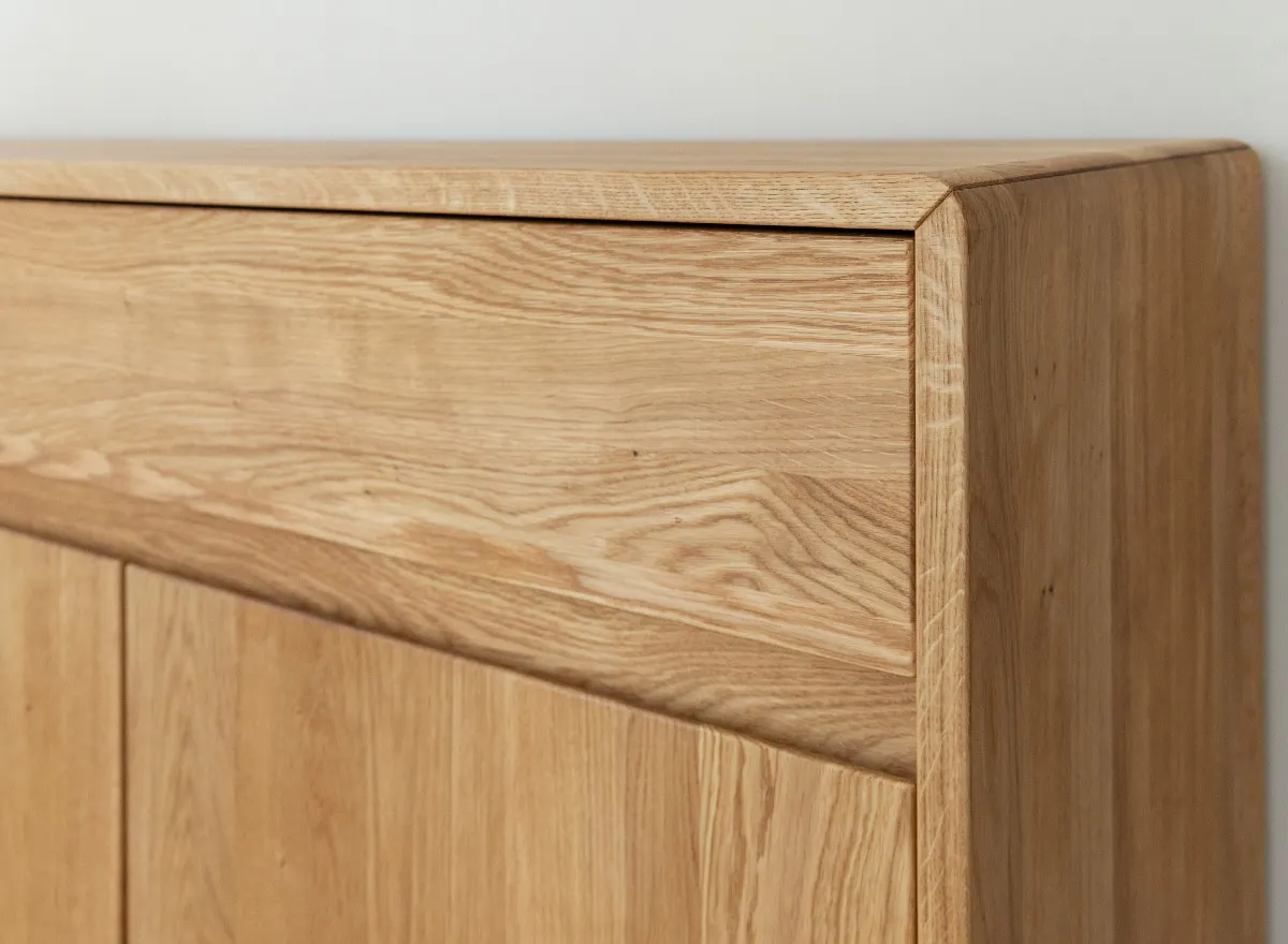 Komoda dębowa 2-drzwiowa z 1 szufladą TOSSA Dębowy Sen dąb olejowany - ZIKOM2_1.2