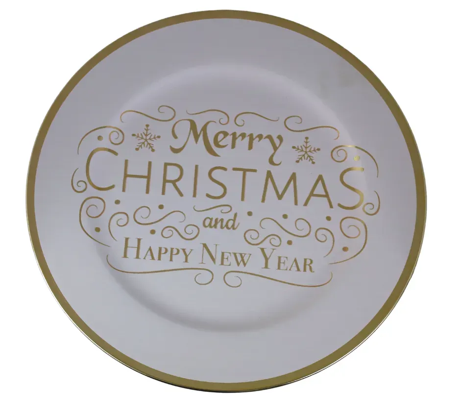 Podtalerz świąteczny ze ZŁOTYM NAPISEM biały Podtalerz świąteczny ze ZŁOTYM NAPISEM biały