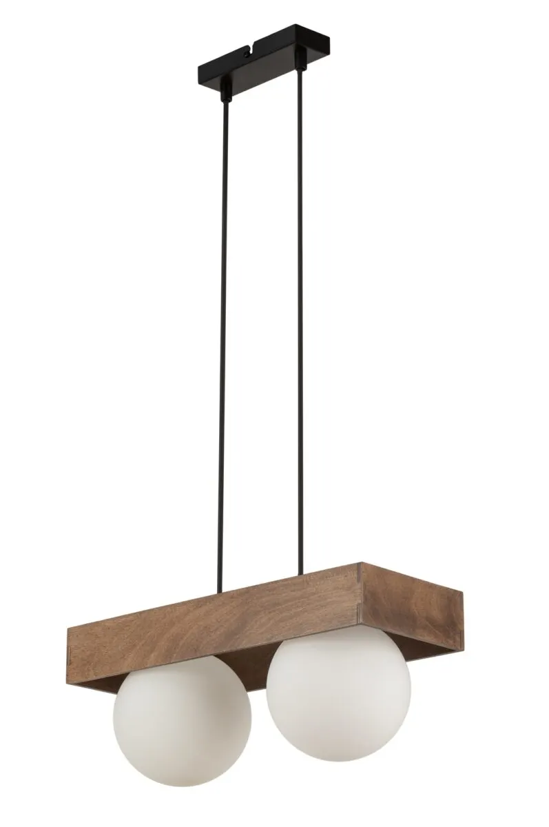 Lampa wisząca BLOOM 2 brązowo-czarna