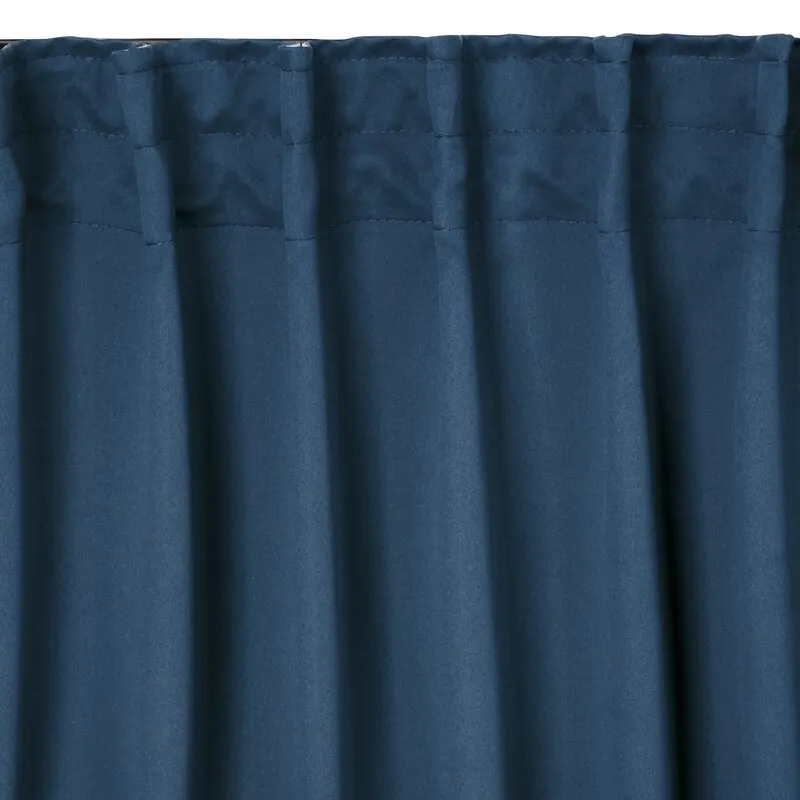 ZASŁONA GOTOWA MILAN NA TAŚMIE 140 X 300 CM GRANATOWY - EU_390149