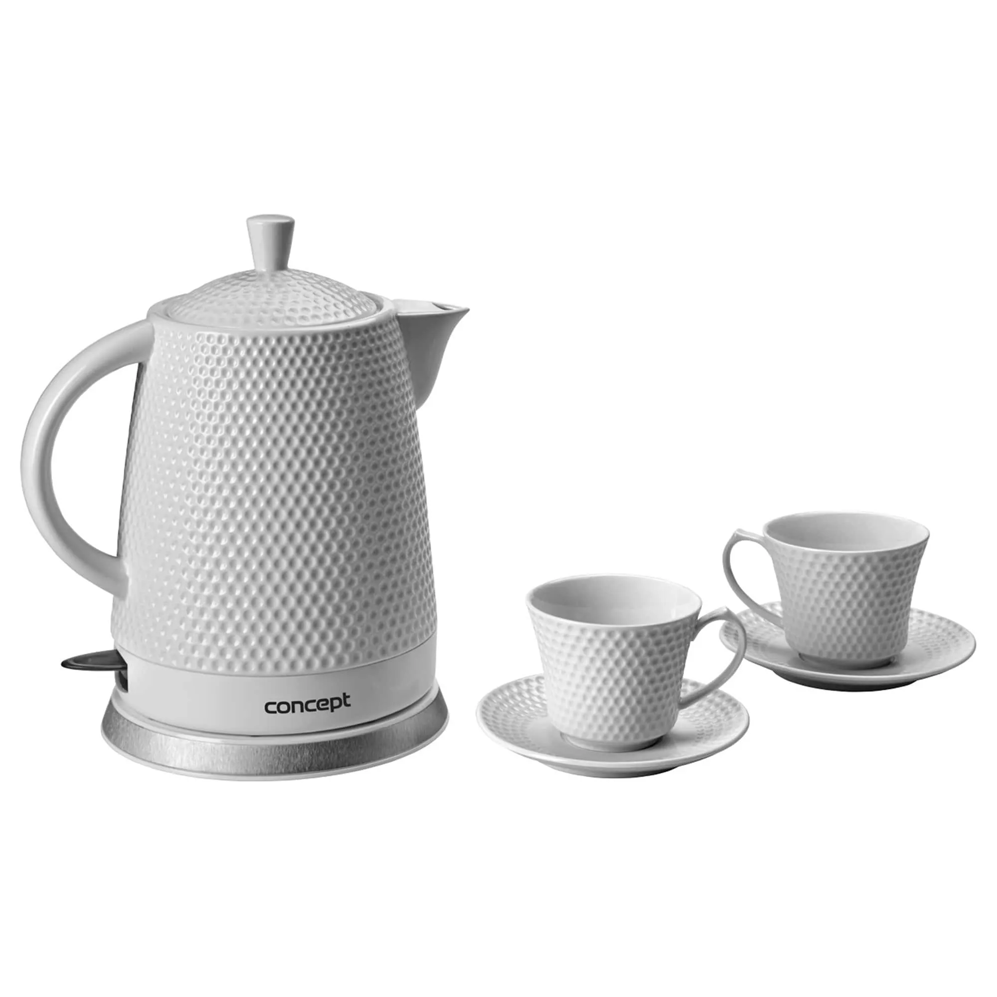 Czajnik ceramiczny 1,5 litra z dwiema filiżankami RK0040 CONCEPT - ND_RK0040