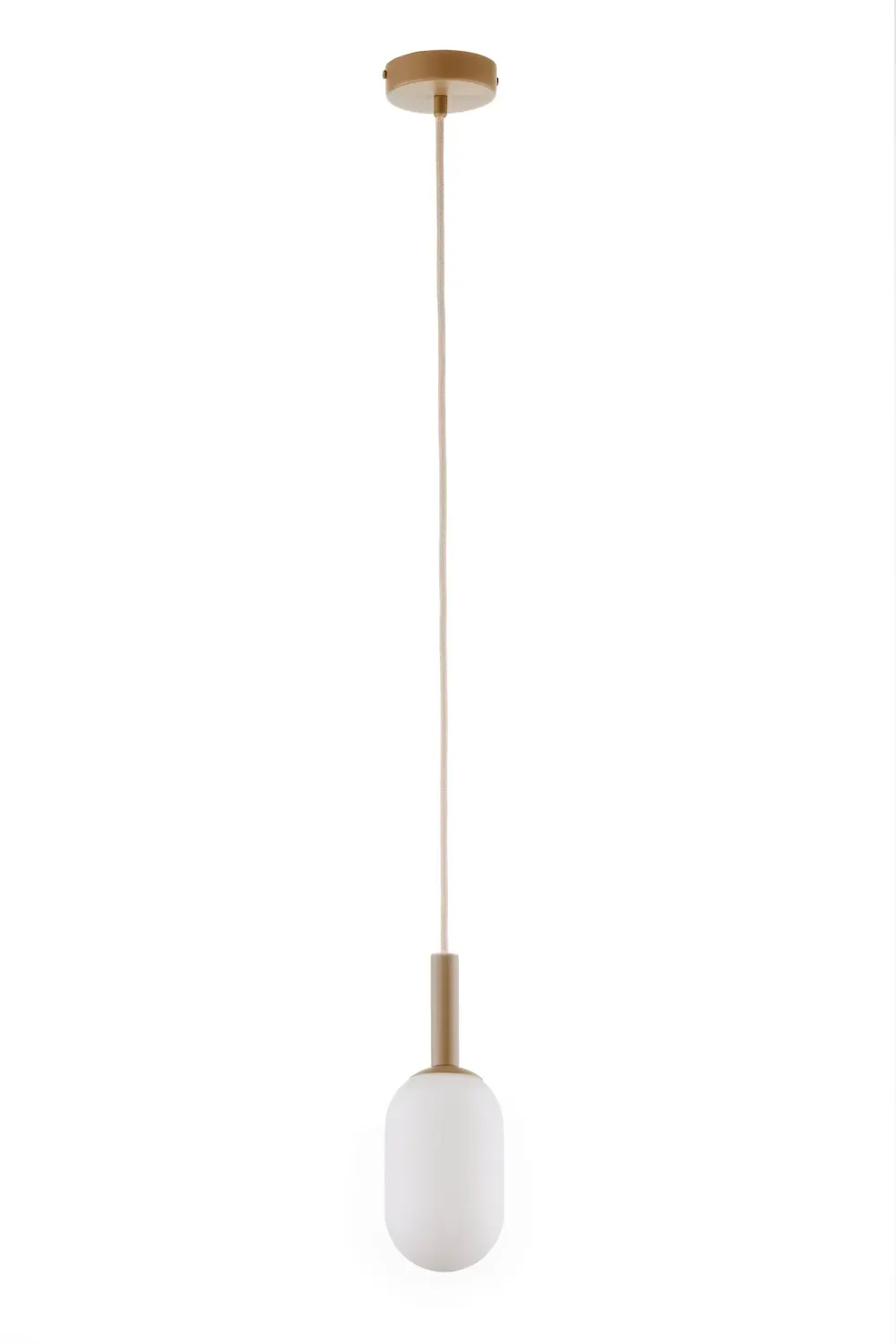 Lampa wisząca PLUUM 1 S ciepły beż biały