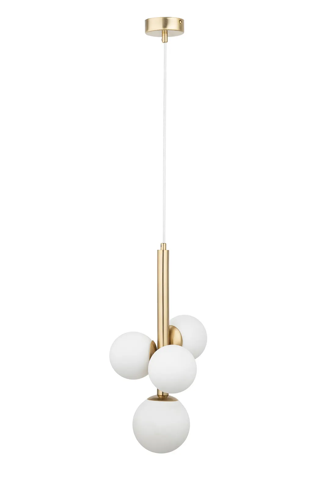 Lampa wisząca PERLA LUX 4 biało-złota