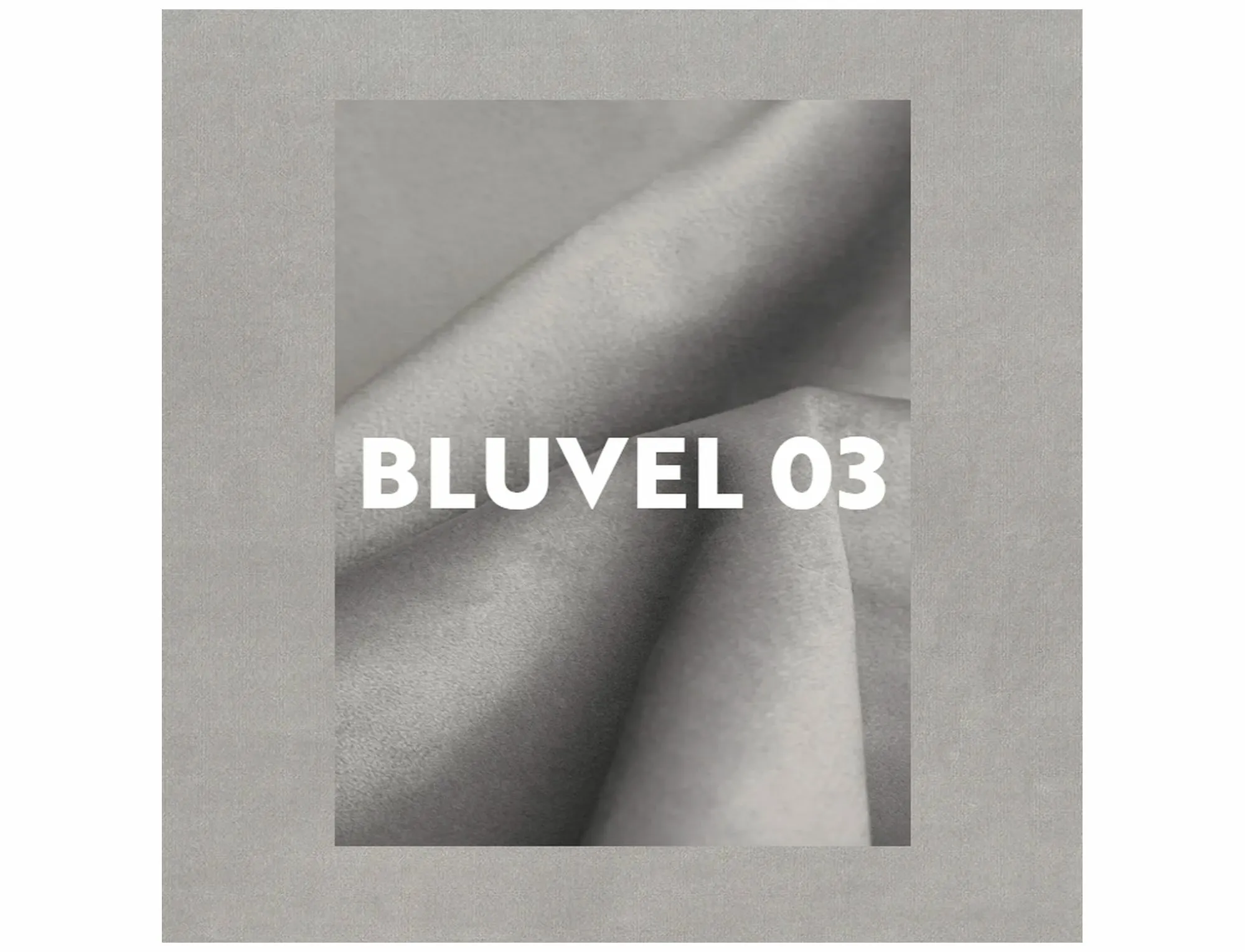 Sofa 3-osobowa CASTELLO 3 VELVET Bluvel 03 jasnoszara wenge Signal - CASTELLO3V03