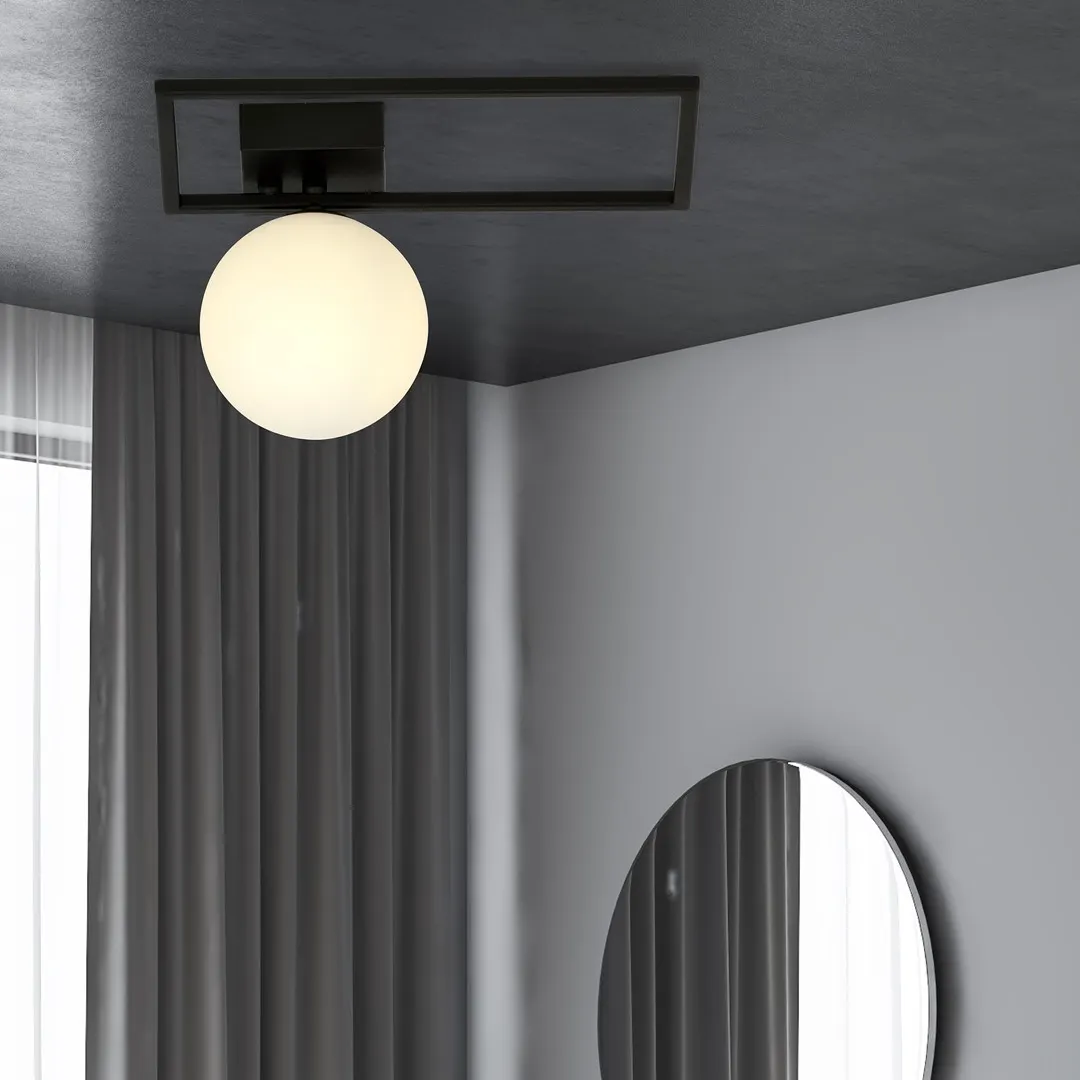 Lampa sufitowa IMAGO 1D czarny biały — zdjęcie 4