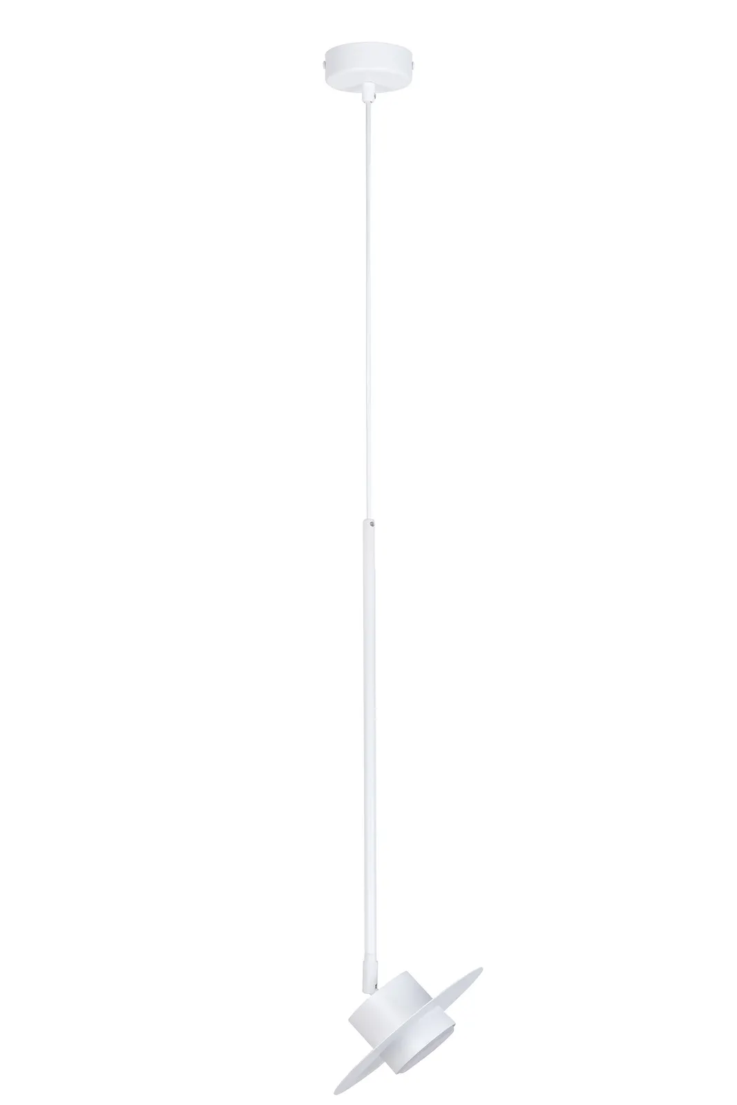 Lampa wisząca stalowa CHARLIE S dł. max 150 cm biała