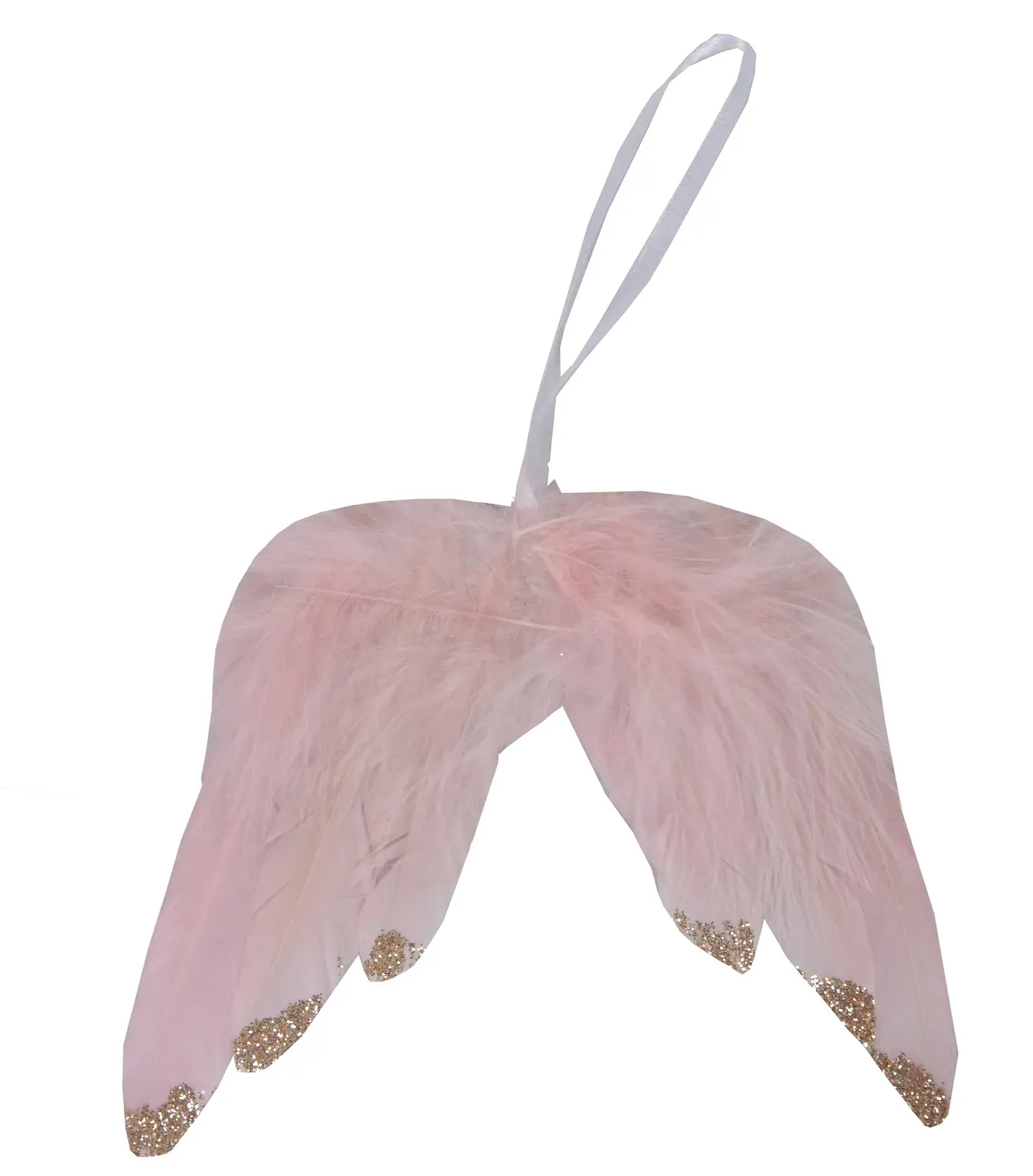 Zawieszka SKRZYDŁA Z PIÓRKAMI różowe Zawieszka SKRZYDŁA Z PIÓRKAMI różowe
