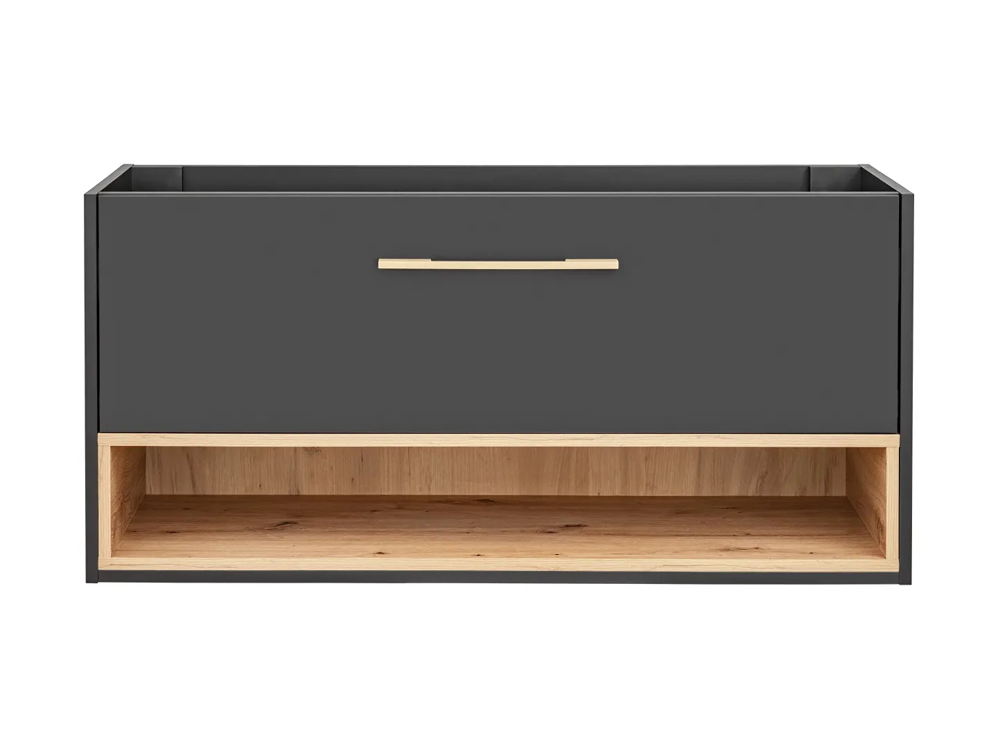 Szafka pod umywalkę BORNEO COSMOS szara, dąb artisan 120x57x46cm - BORNEO_COSMOS_854_FSC