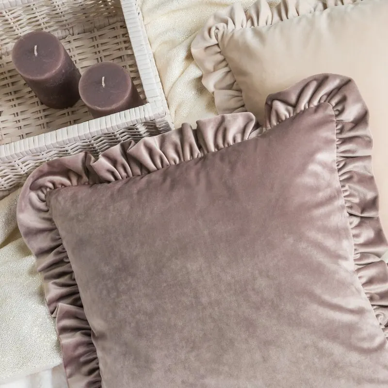 POSZEWKA VELVET 25 45 X 45 CM CEGLASTY — zdjęcie 7