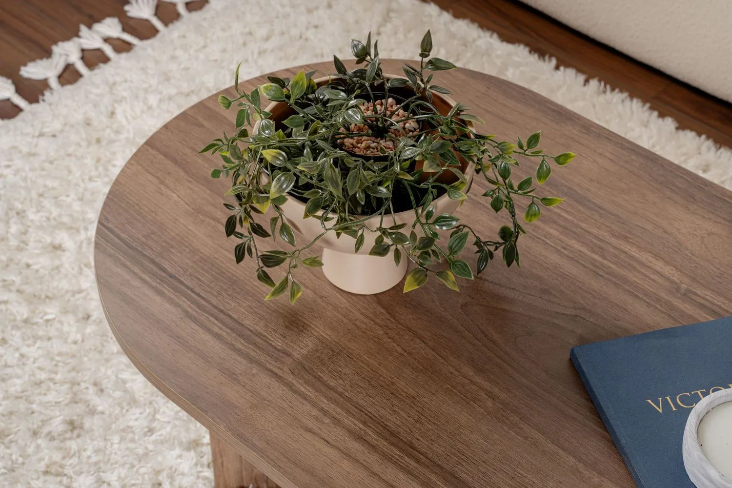 Stolik kawowy SABLE 60x120 orzechowy — zdjęcie 7