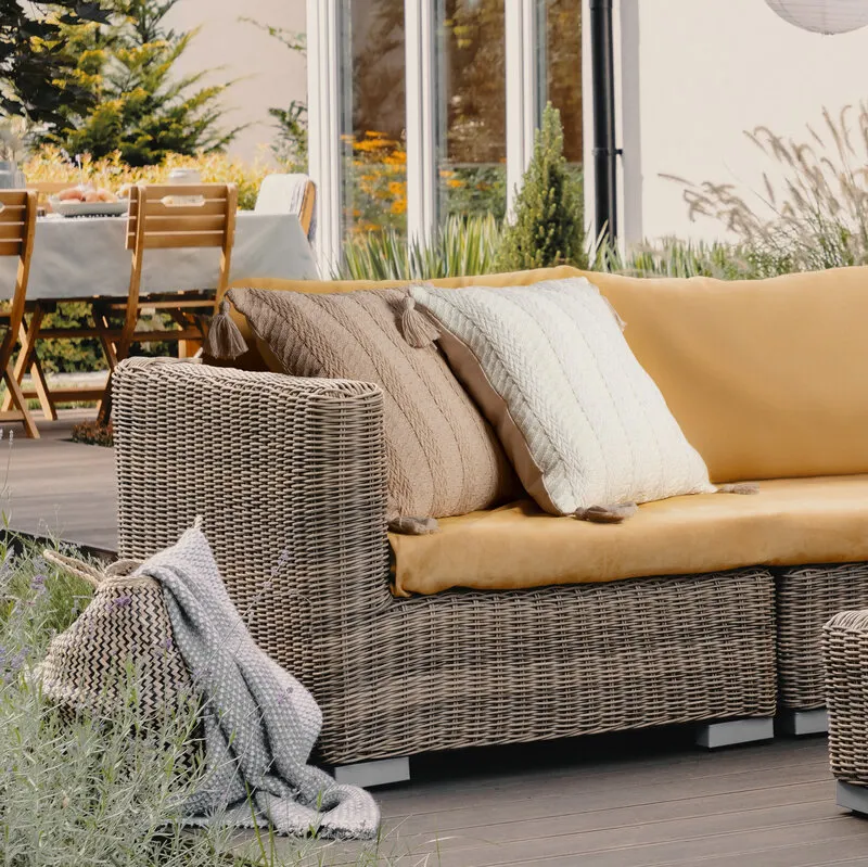 POSZEWKA BOHO 8 45 X 45 CM BRĄZOWY - EU_410642