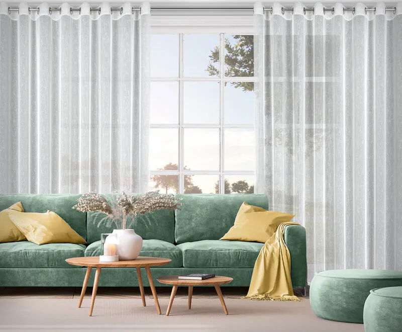 FIRANA GOTOWA KELLY 300X250 CM BIAŁY — zdjęcie 11