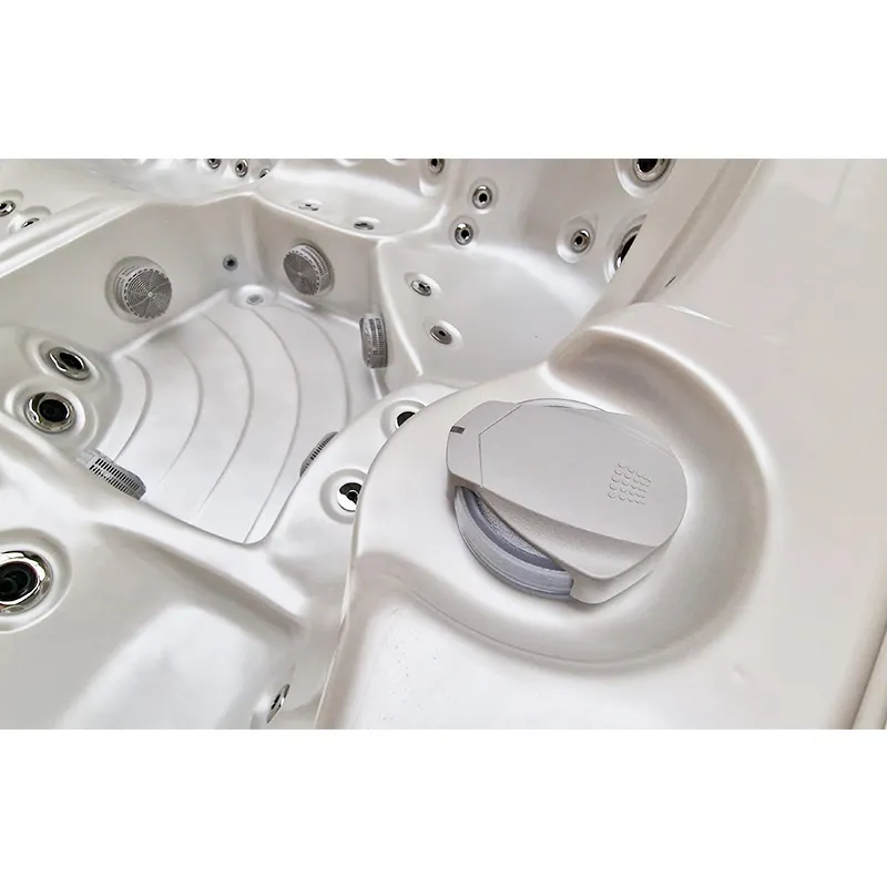 Jacuzzi ogrodowe 5-os. z hydromasażem SPA-561 210x210 cm biały/antracyt - HS_SPA561-2700