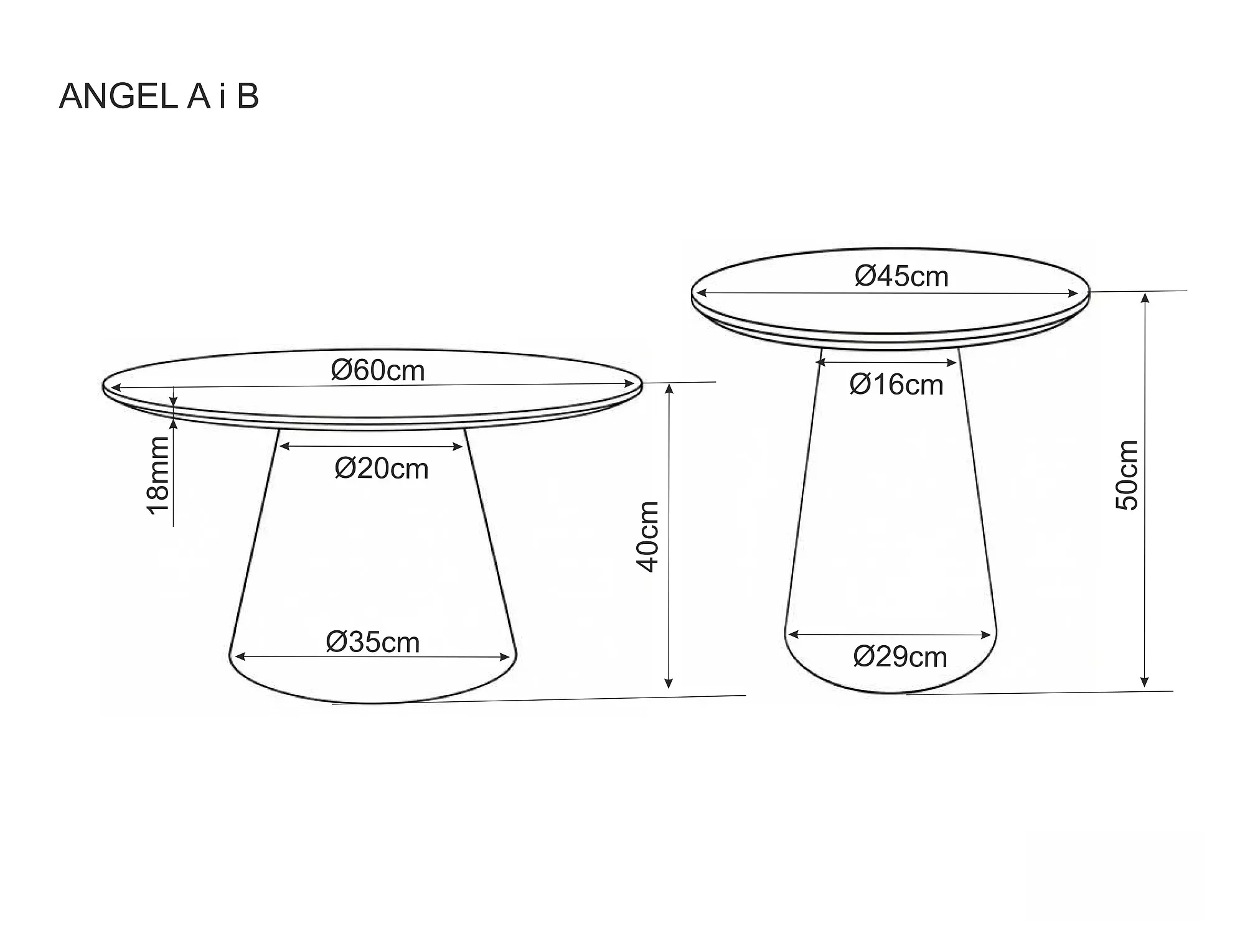 stół, okrągły, pojemność?, wysokość 50cm?, średnica 60cm