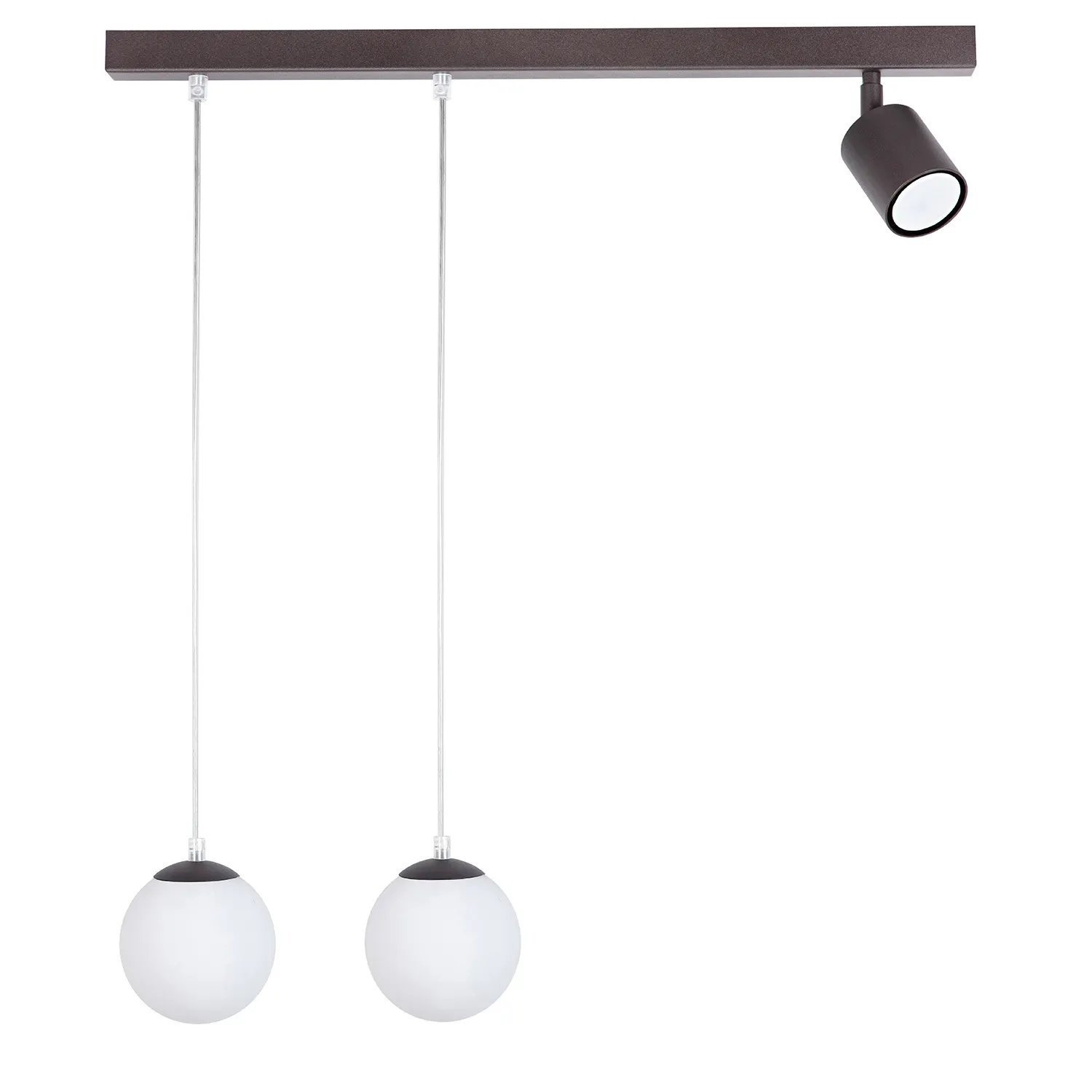 Lampa wisząca TAVIRA 2+1 brązowa biała