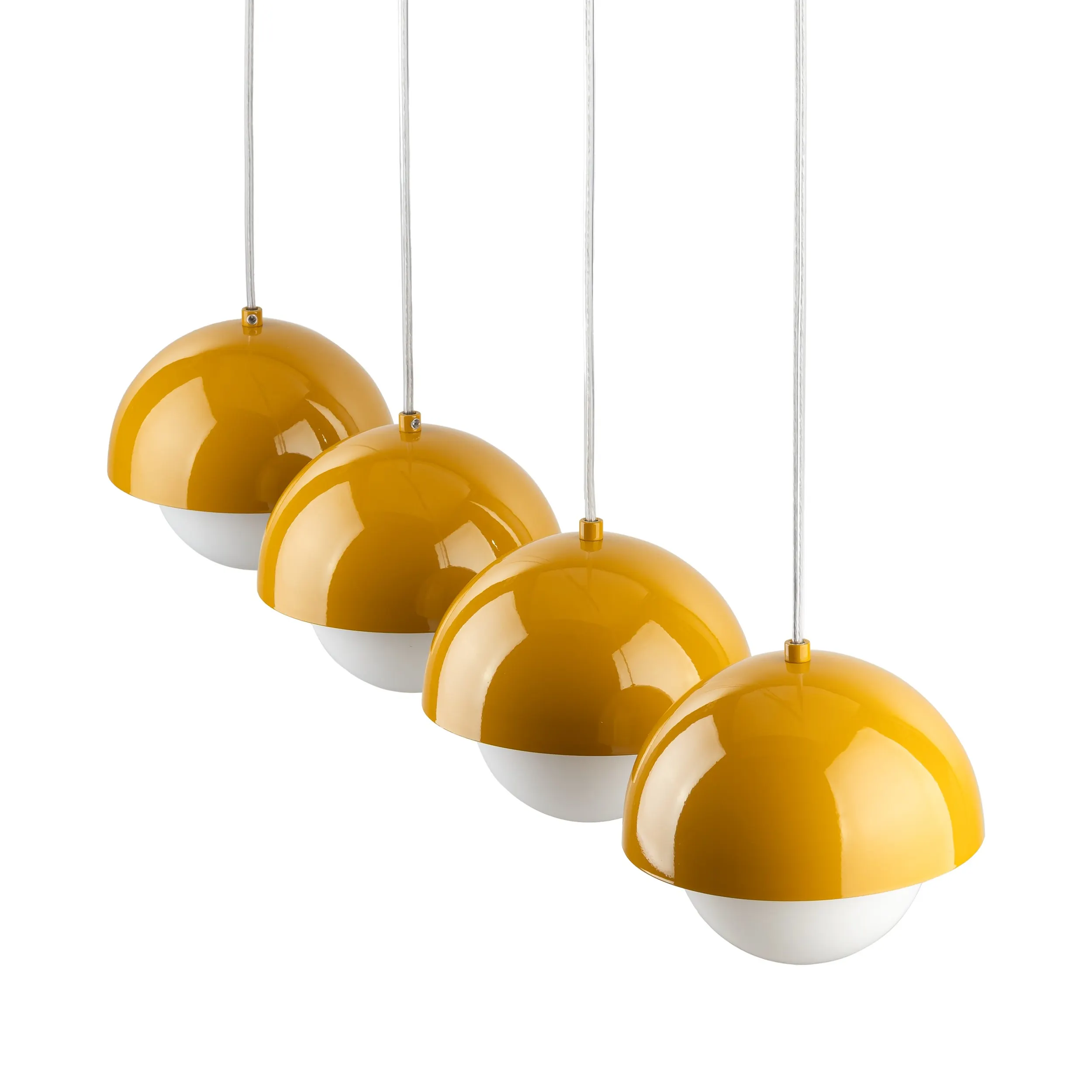 Listwa wisząca BONO żółta błyszcząca na metalowej listwie 120x100x17cm - TK_10267