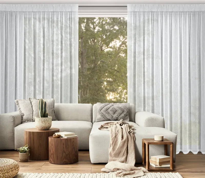 FIRANA GOTOWA KELLY NA TAŚMIE 300 X 250 CM BIAŁY - EU_409659