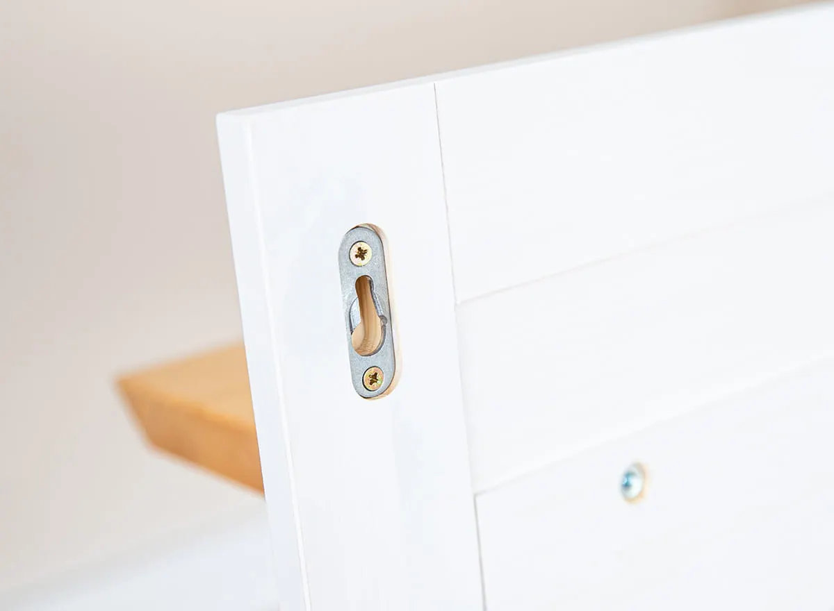 Półka MARONE ELITE - biały, złocisty 150x20x20 cm - PLMEL07