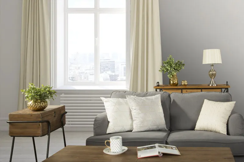 POSZEWKA HAZEL 38X38X8 CM JASNOPOPIELATY - EU_137270