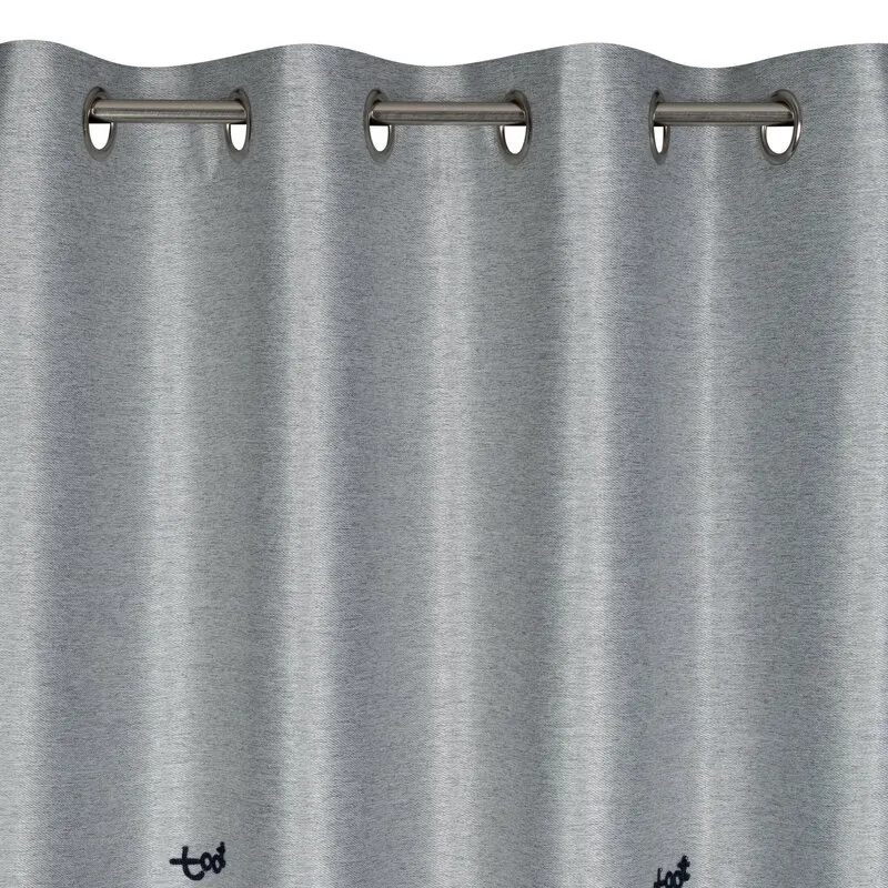 ZASŁONA GOTOWA ALVIN 140 X 250 CM SREBRNY - EU_417864