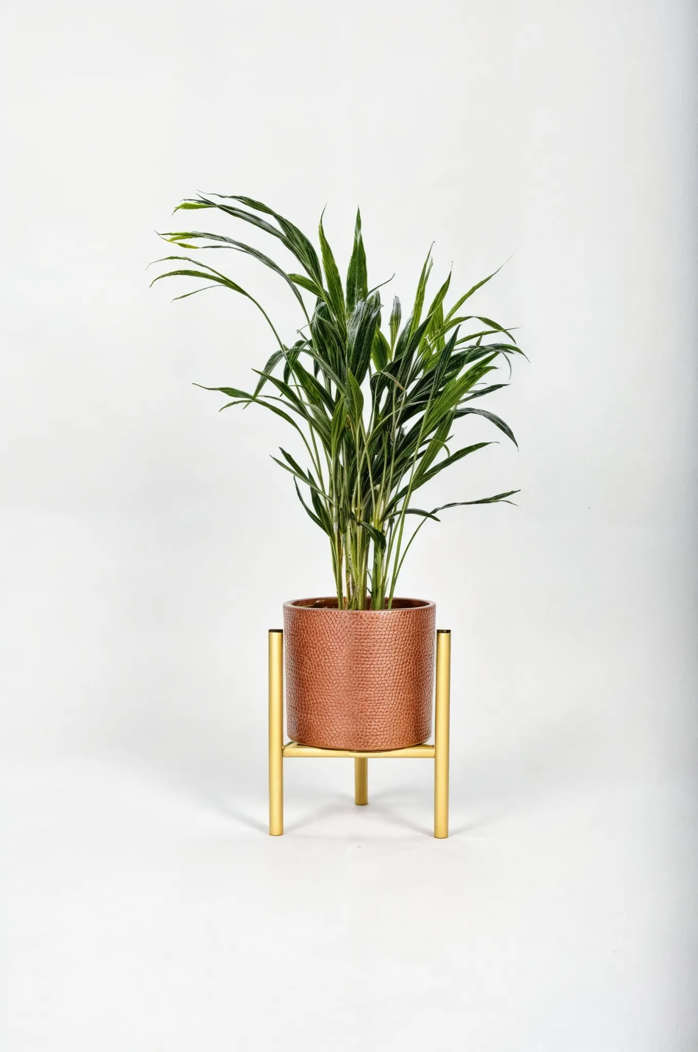 Kwietnik-stojak na donice metalowy DIJON M złoty - LD_TZ000006