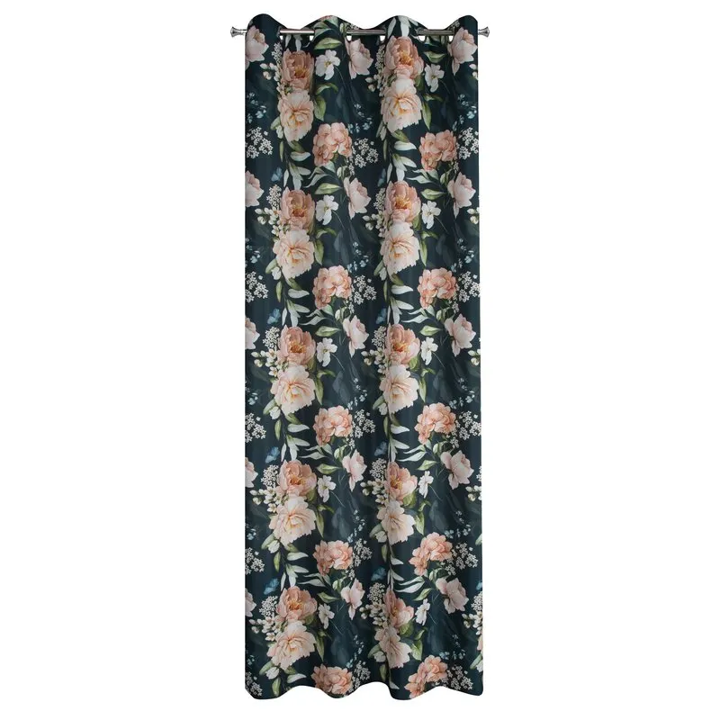 ZASŁONA GOTOWA SALMA 140 X 270 CM CZARNY - EU_439380