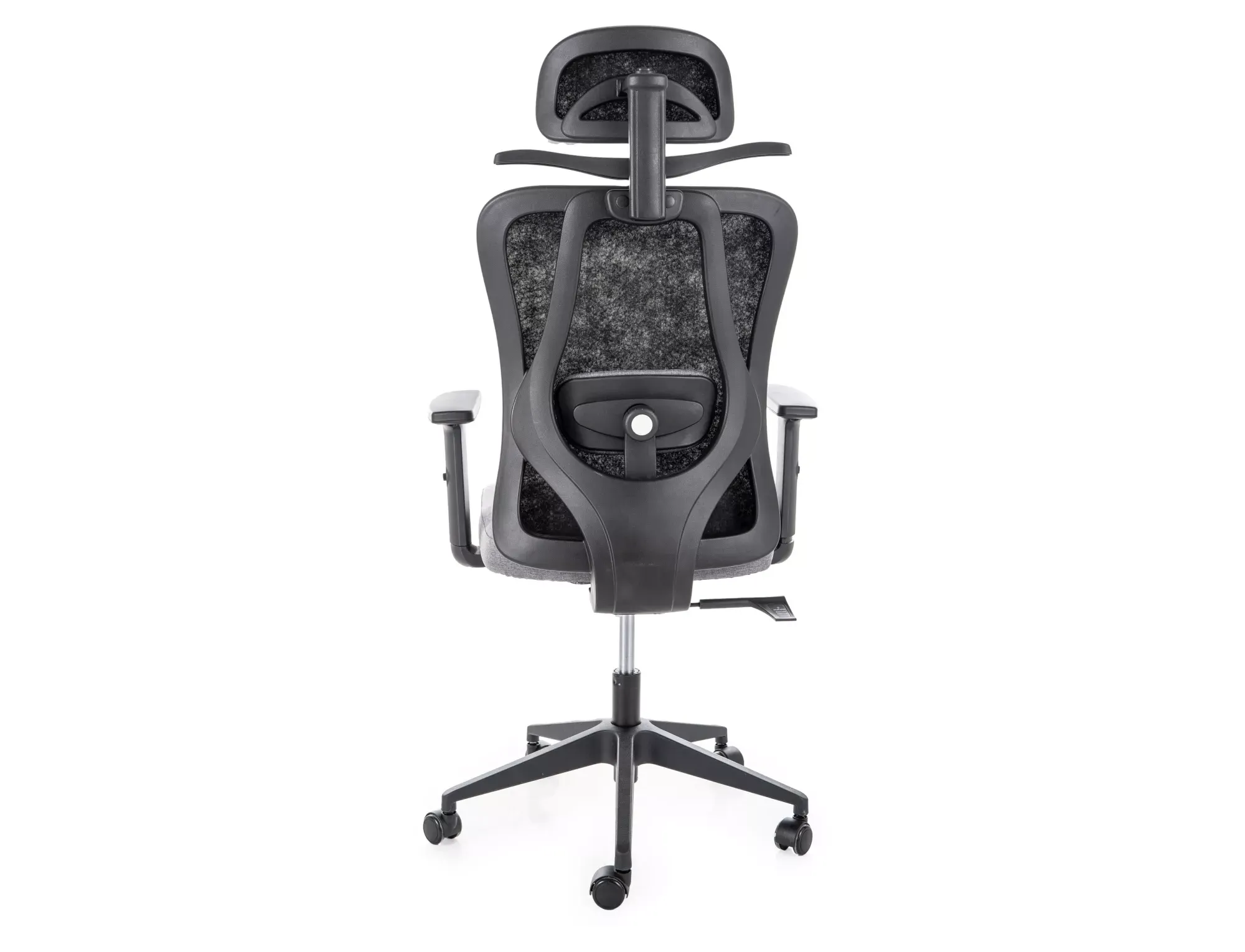 Fotel biurowy obrotowy Q-080M ergonomiczny czarny - OBRQ080MC