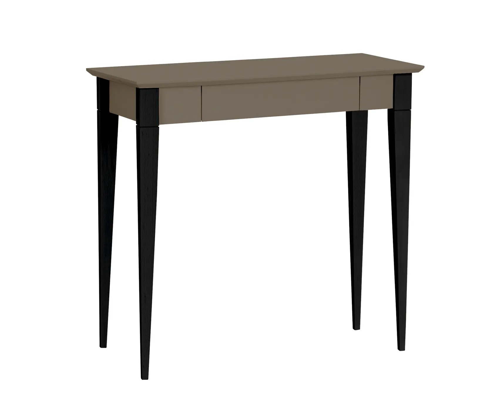 Biurko z szufladą MIMO 85x40 brązowy blat/czarne nogi Meble, Tabela, Biurko, Stół do jadalni