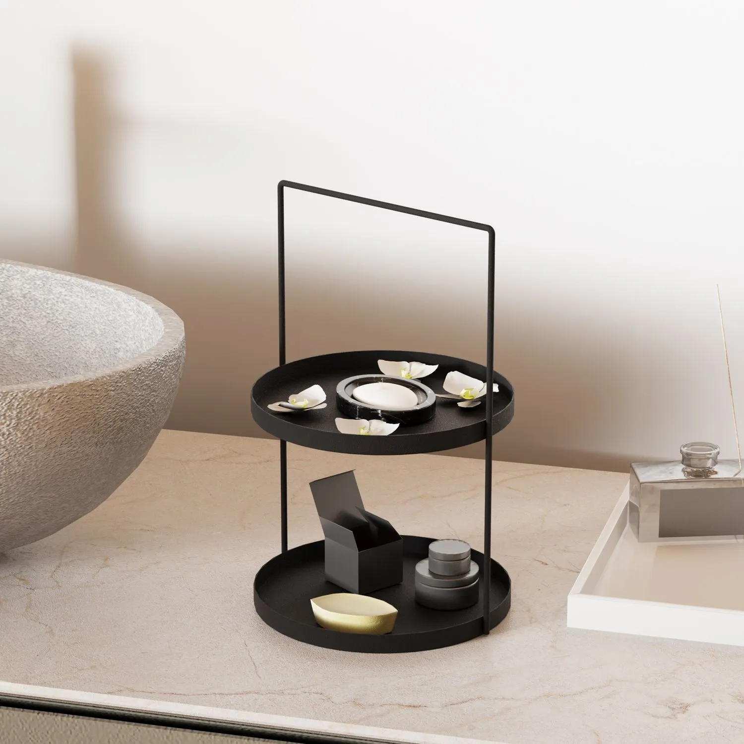 Metalowa ozdoba TILOS czarna - ASI_247HFM1118