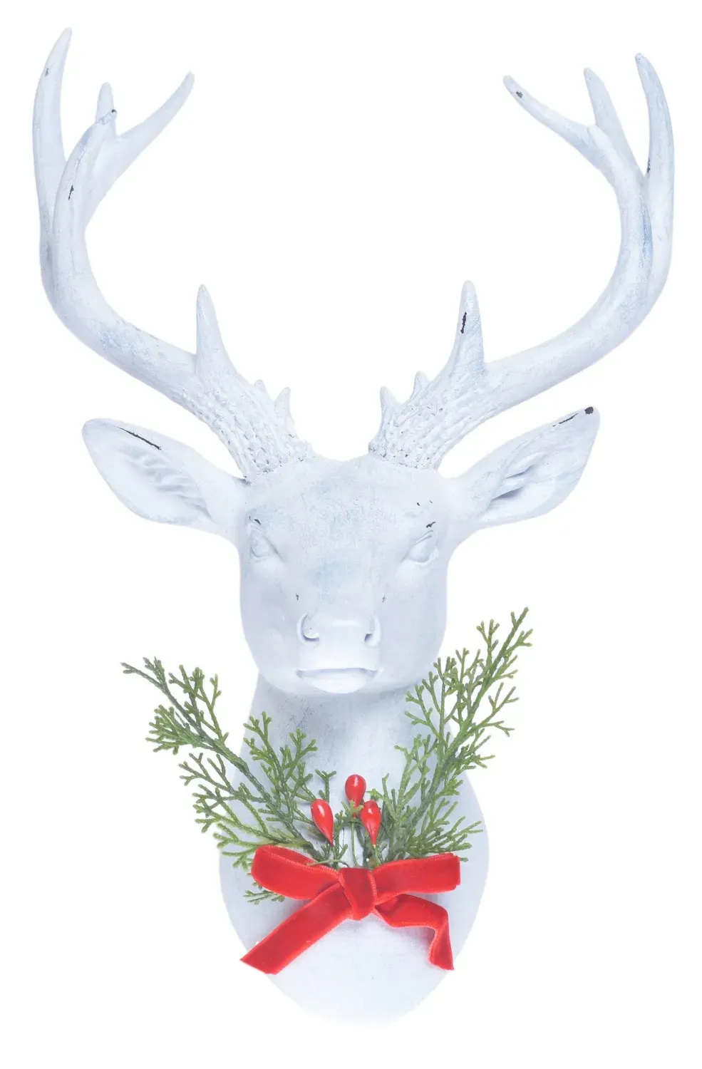 GŁOWA RENIFERA mała biała