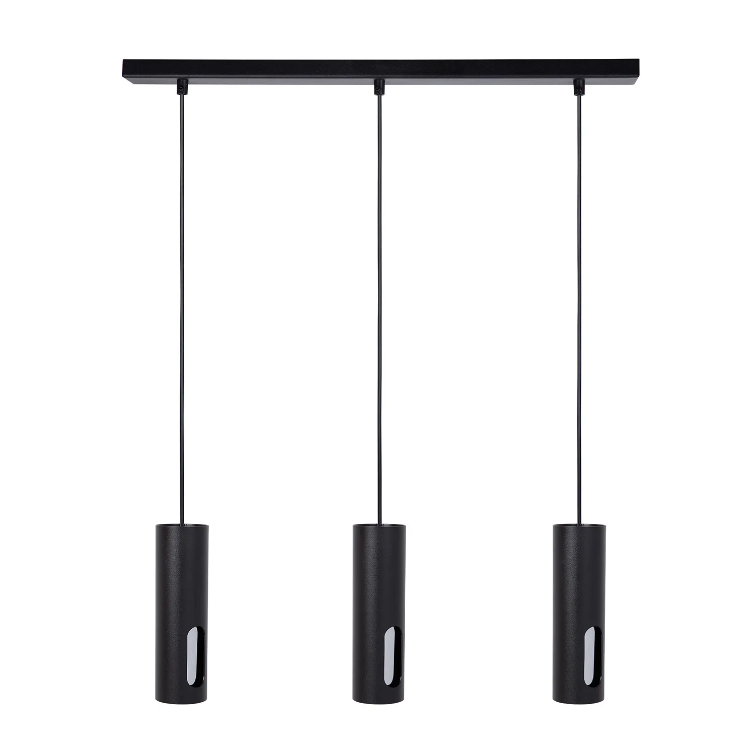 Lampa wisząca stalowa FLOW 3 czarny srebrny Lampa wisząca stalowa FLOW 3 czarny srebrny