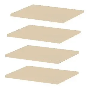 Zestaw 4 sztuk półek do szafy SANDBOX - beżowe - SANDBOXPBE