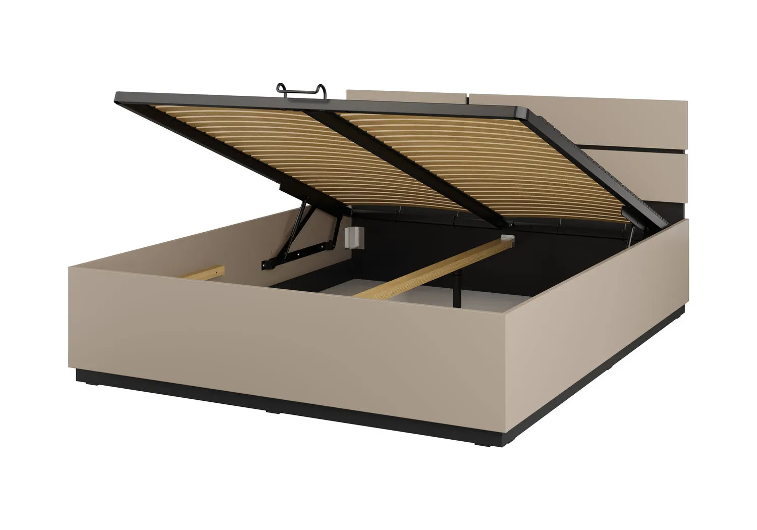 Łóżko z pojemnikiem CROSS S 51 160x200 congo czarny - 24CWMY51