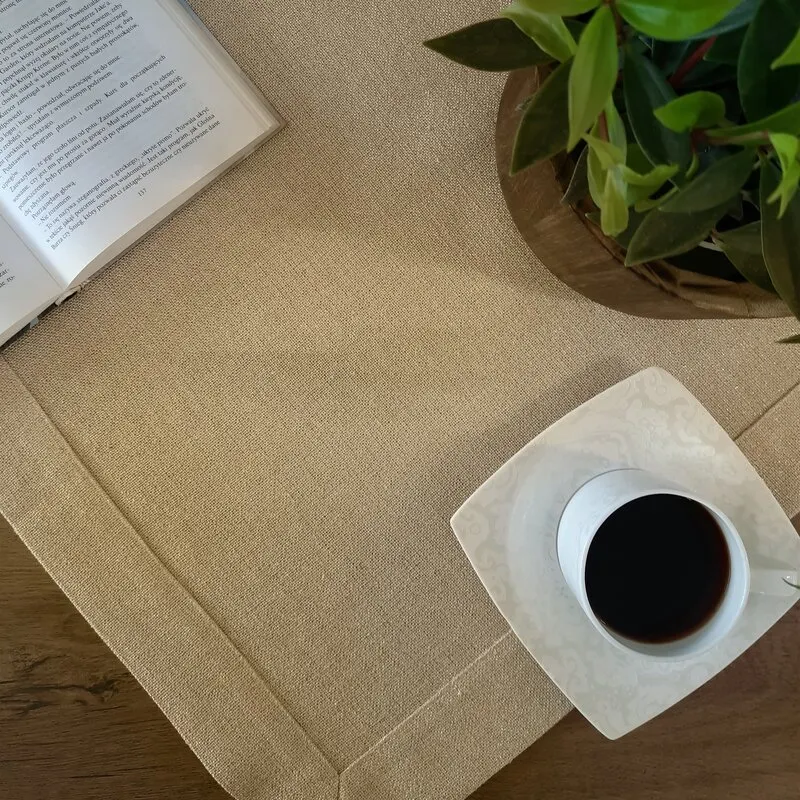 OBRUS STELLA 1 85 X 85 CM ZŁOTY - EU_390380