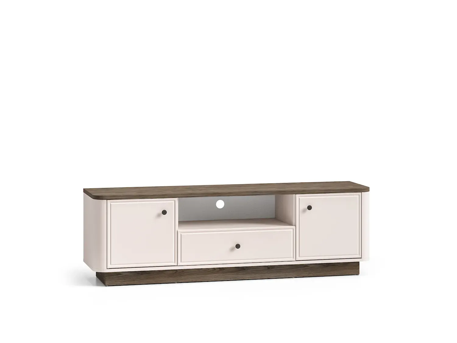 Szafka RTV 2-drzwiowa z szufladą VILAVIO 05 dąb windmill dark cashmere Szafka RTV 2-drzwiowa z szufladą VILAVIO 05 dąb windmill dark cashmere