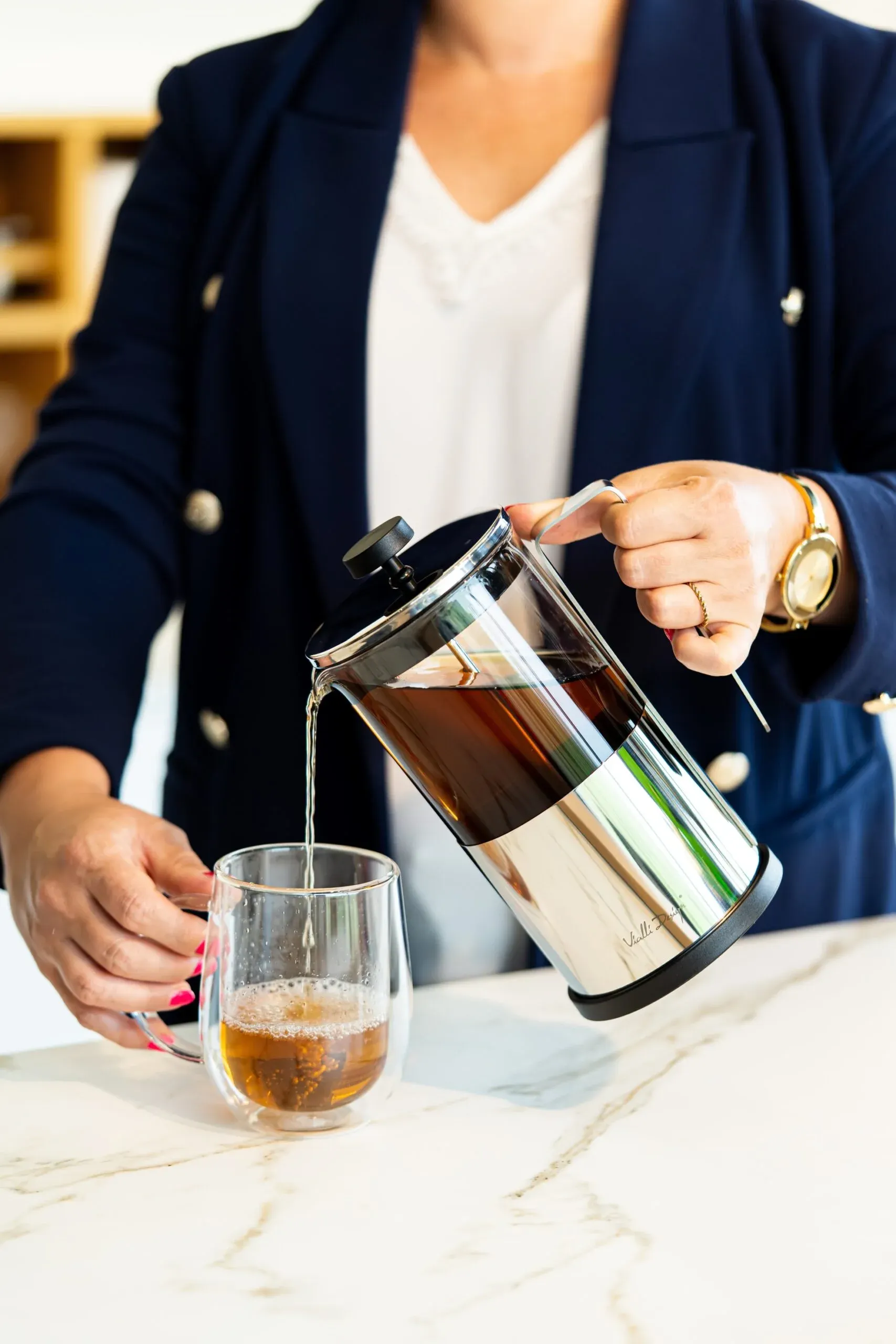 Zaparzacz do kawy i herbaty 1000 ml transparentny — zdjęcie 10