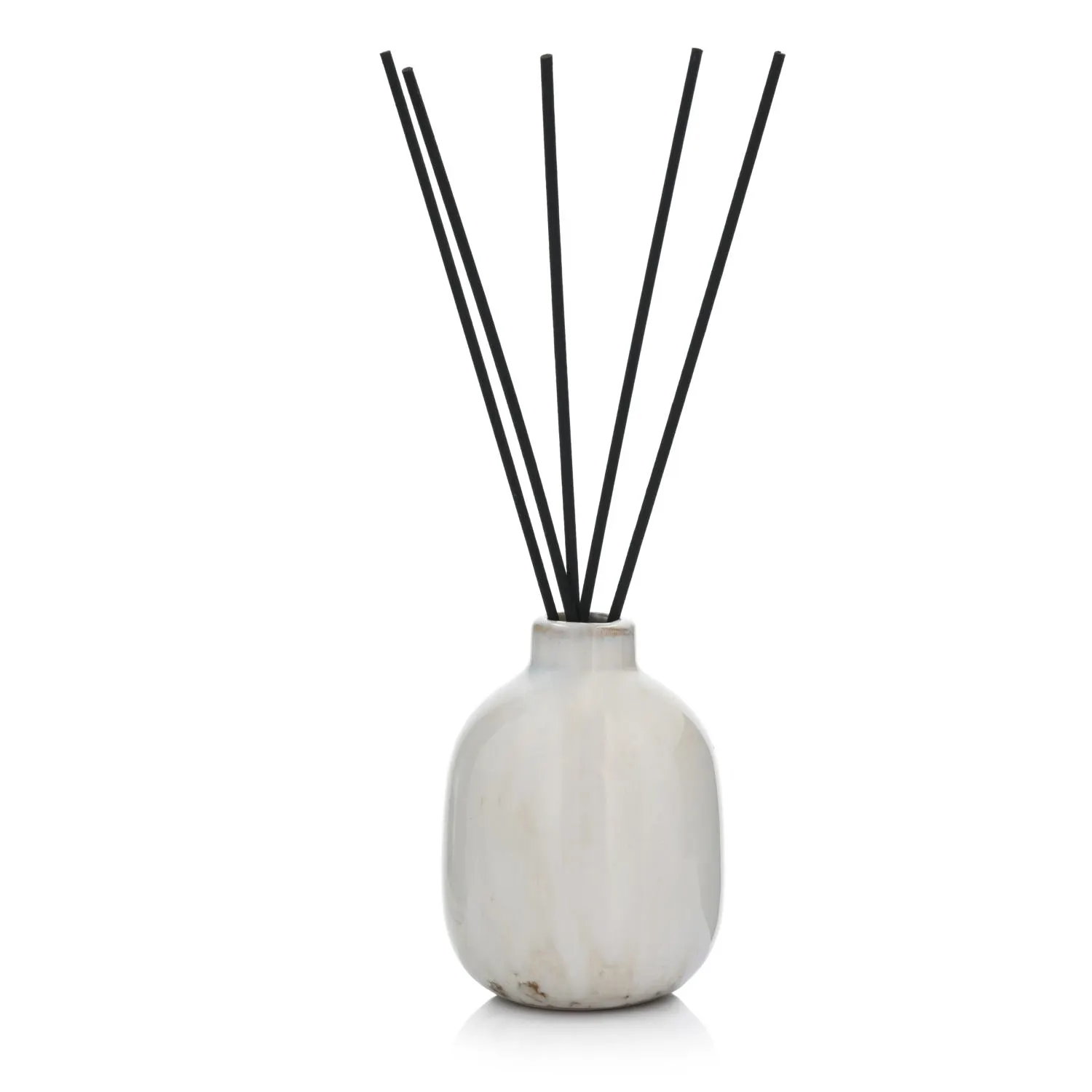 image reeds diffuser, diffuser, stone vase, black sticks, mini vase