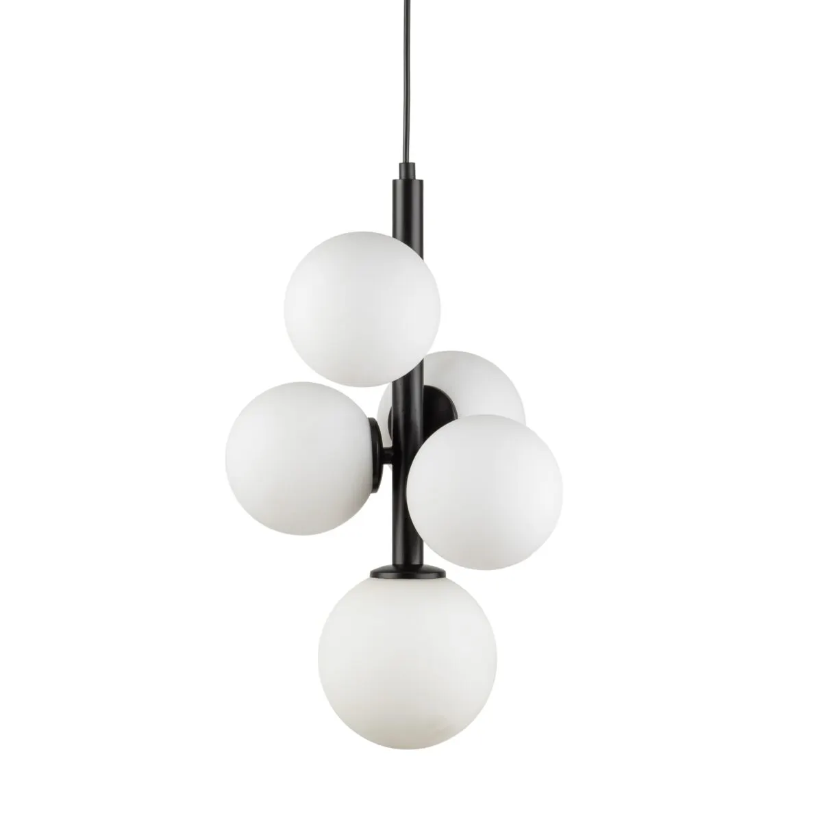 Lampa wisząca PERLA 5 czarna - SI_33488